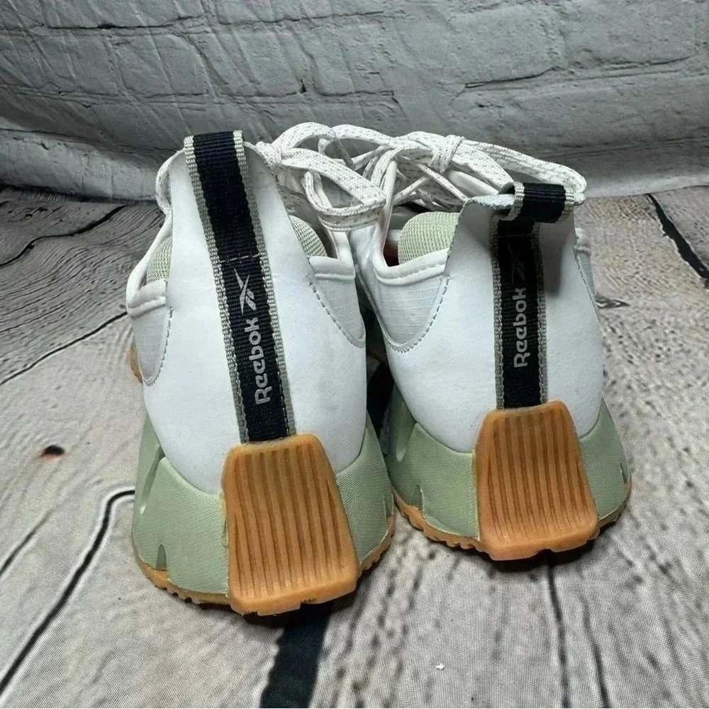 Reebok Zig Dynanica Women's Running Shoes White/Green size 8.5